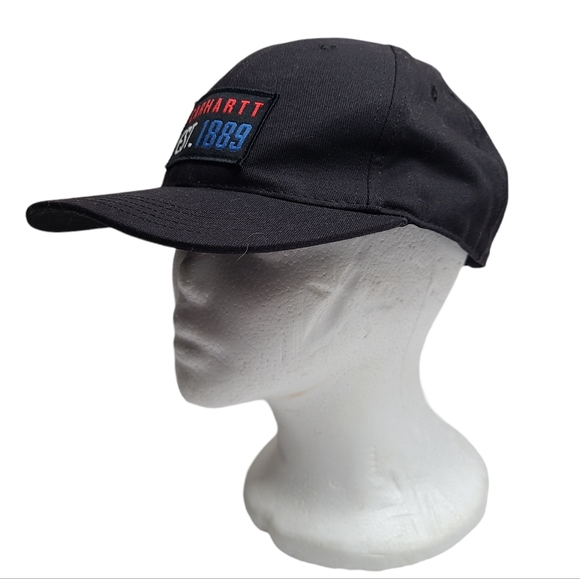 Carhartt Black Baseball Cap Hat Est 1889 Embroidered Unisex Adjustable - Picture 4 of 10